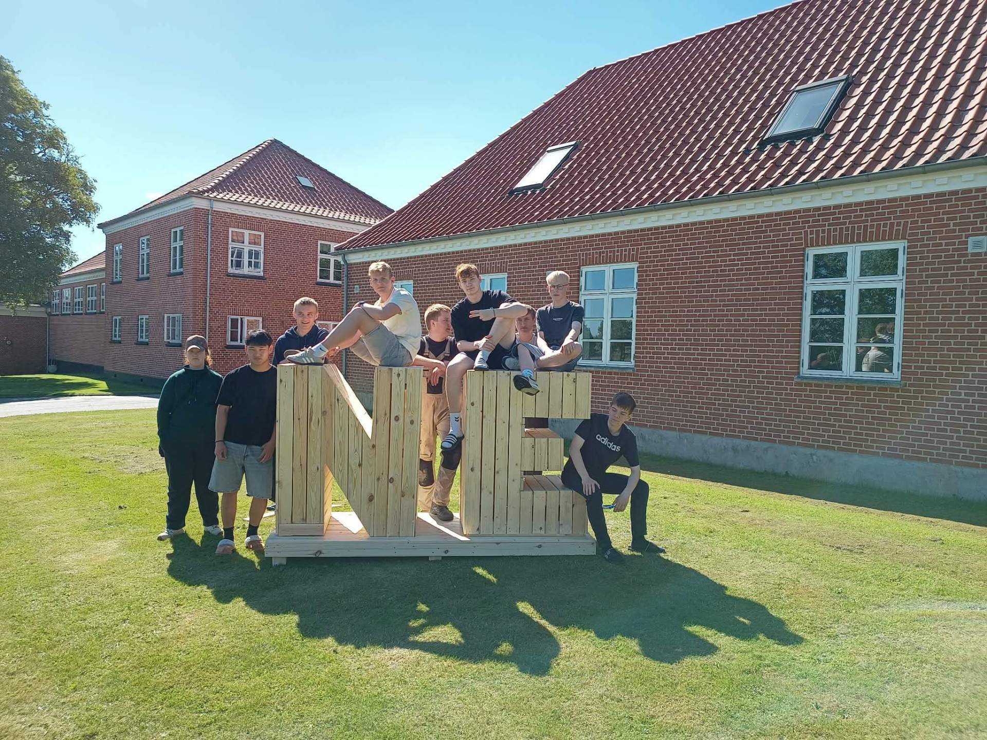 Elever på Nørbæk Efterskole