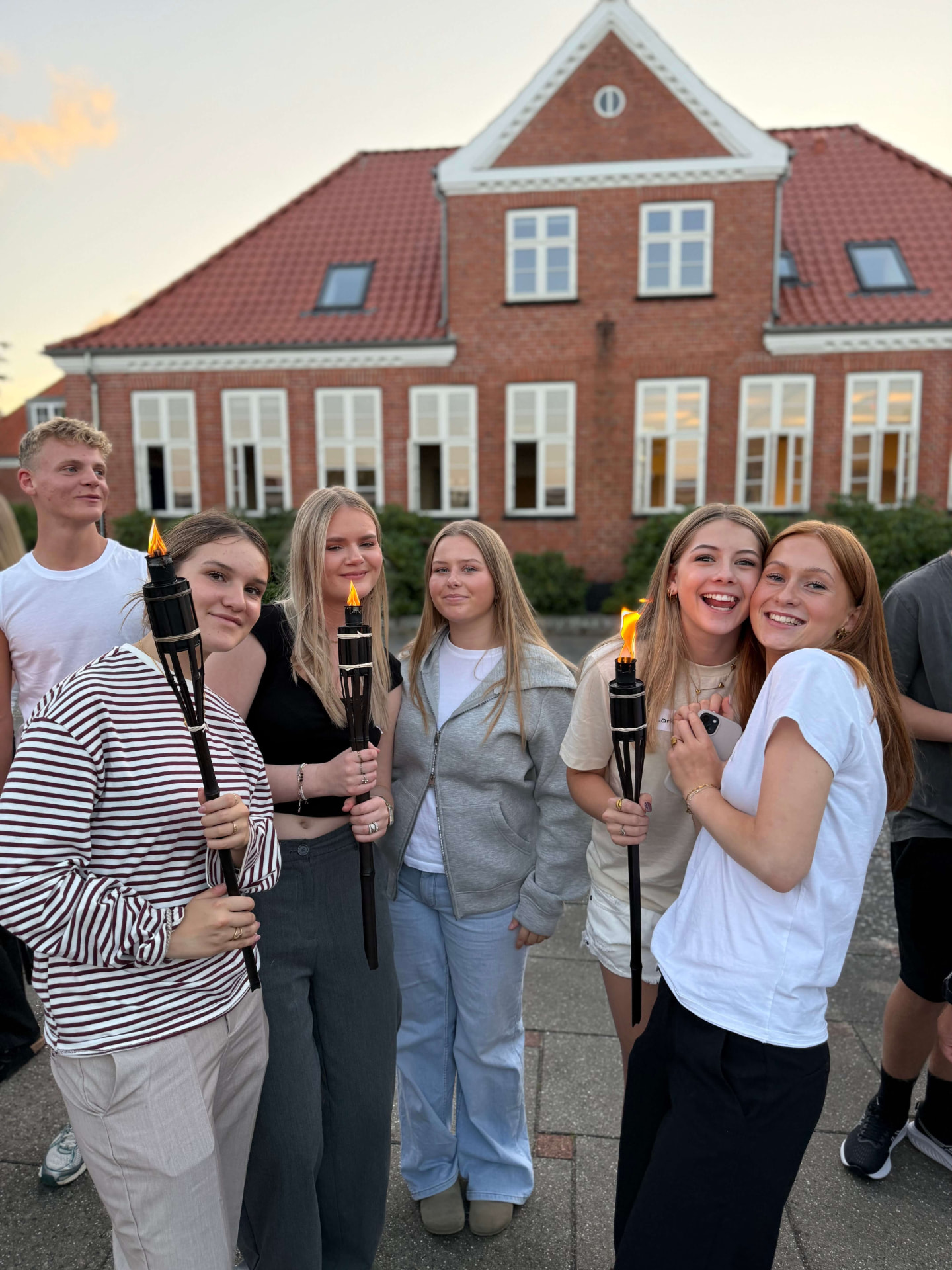 Elever i undervisning på Nørbæk Efterskole