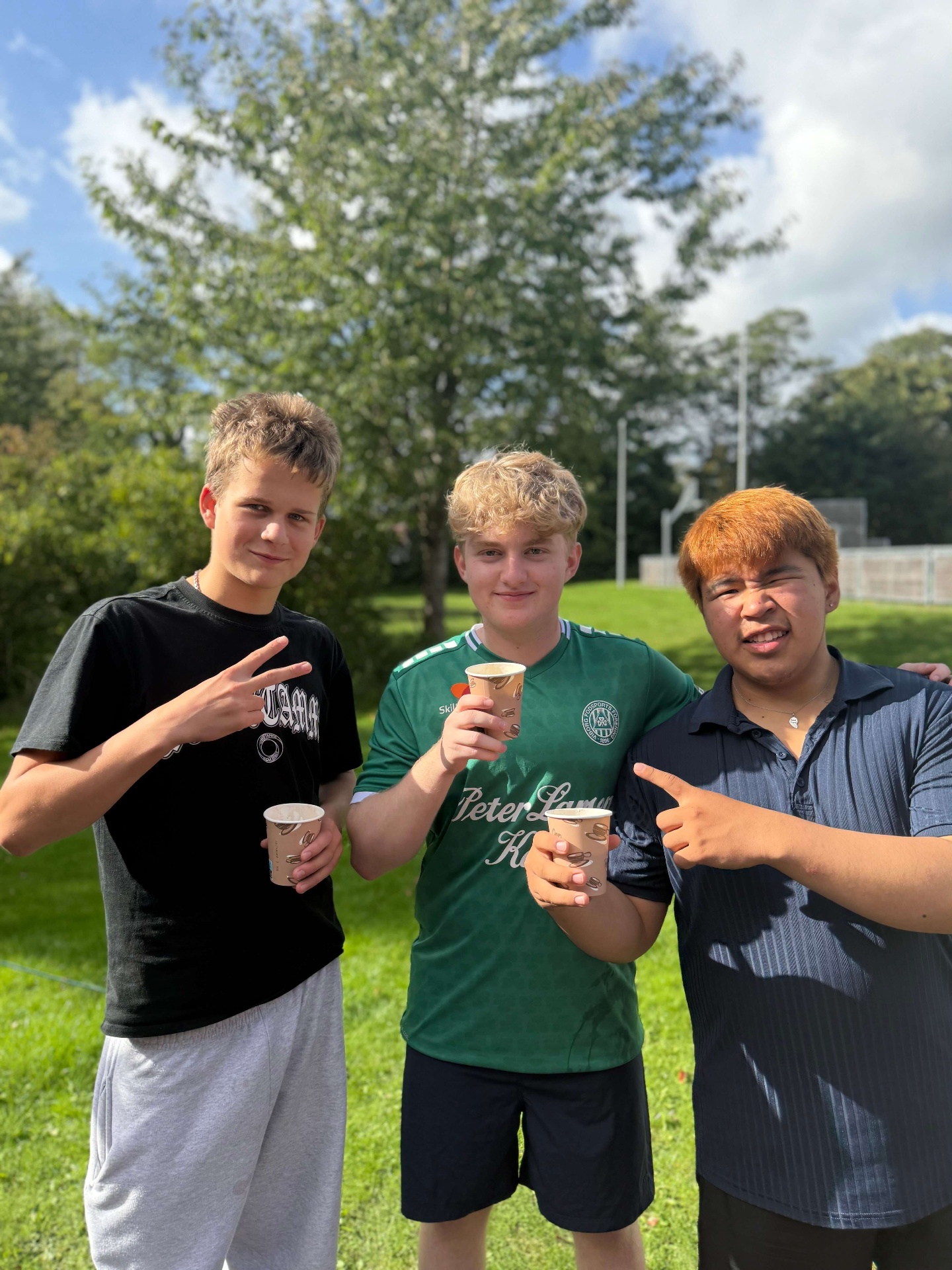 Elever i undervisning på Nørbæk Efterskole